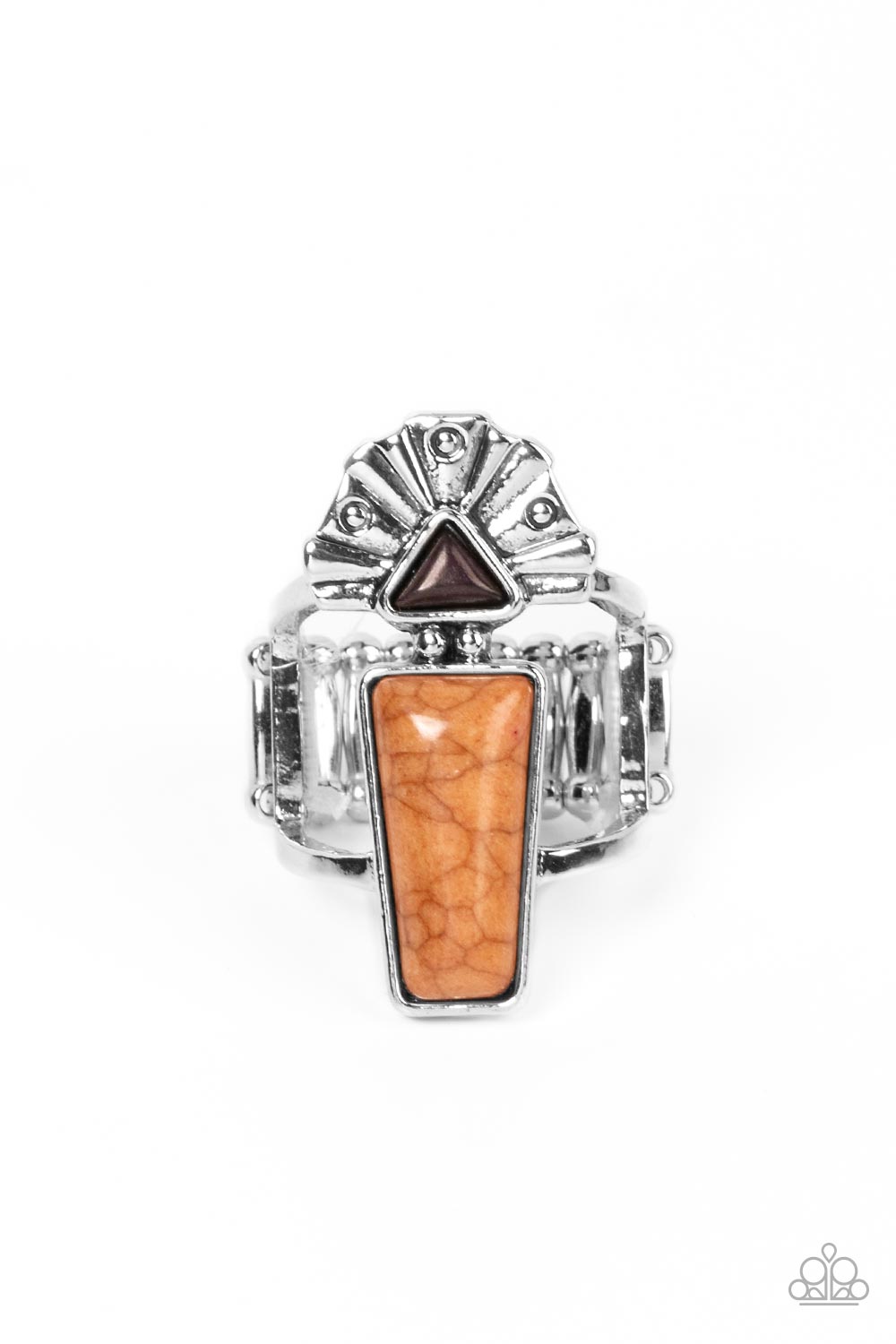 Stellar Stones Brown Ring - Paparazzi Accessories (TF)