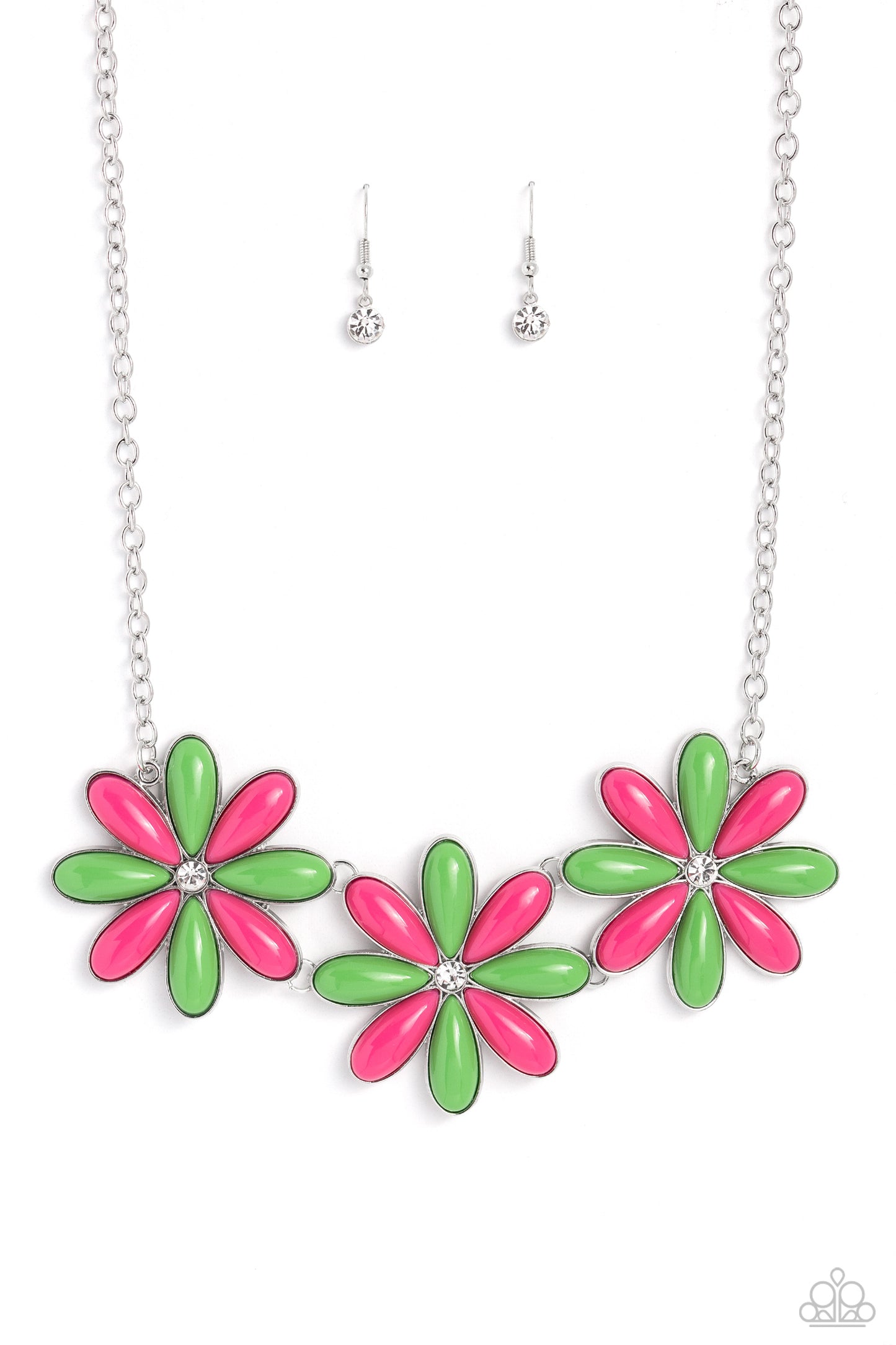 Bodacious Bouquet Green Necklace - Paparazzi Accessories