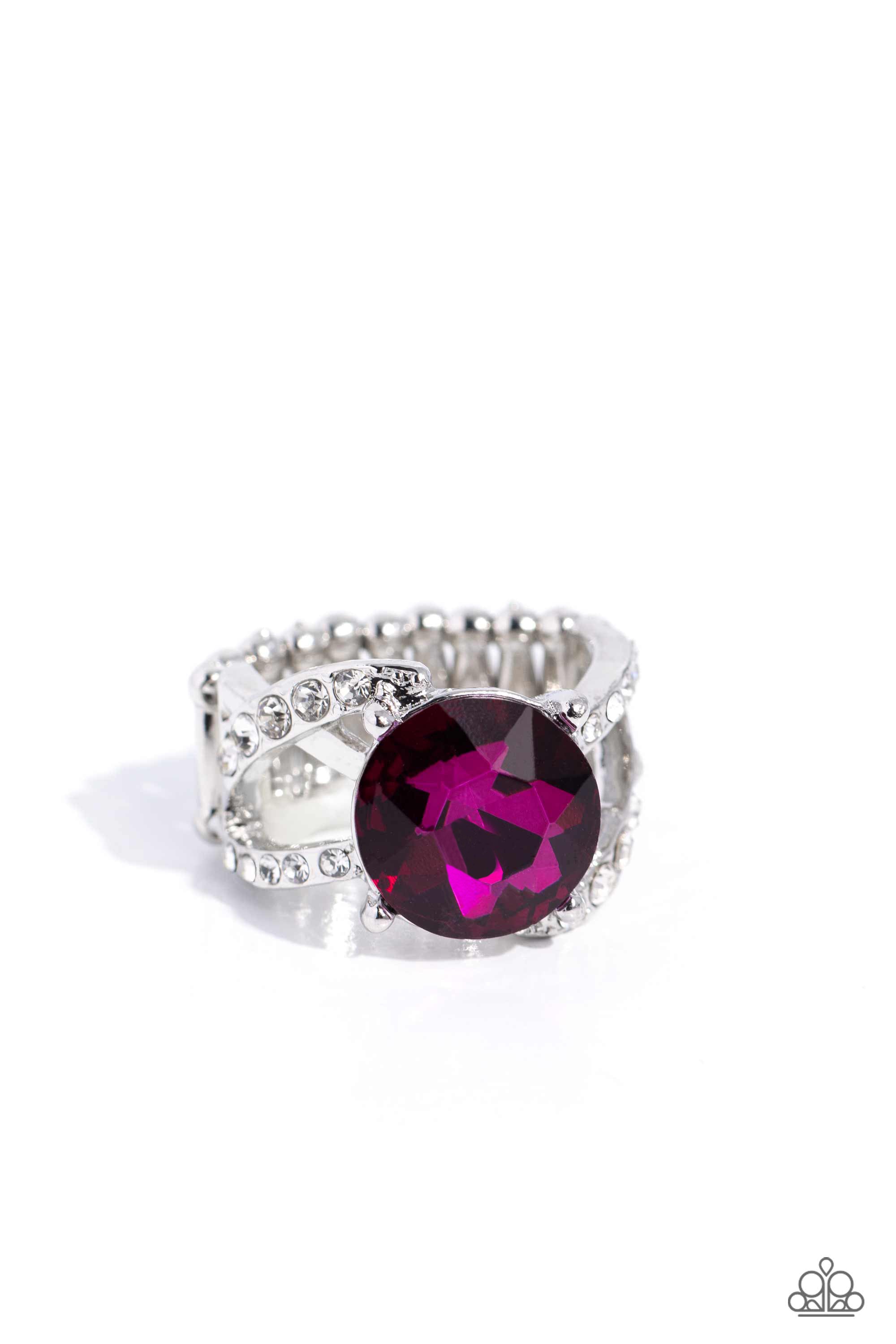 Ring around the sale rhinestones pink paparazzi