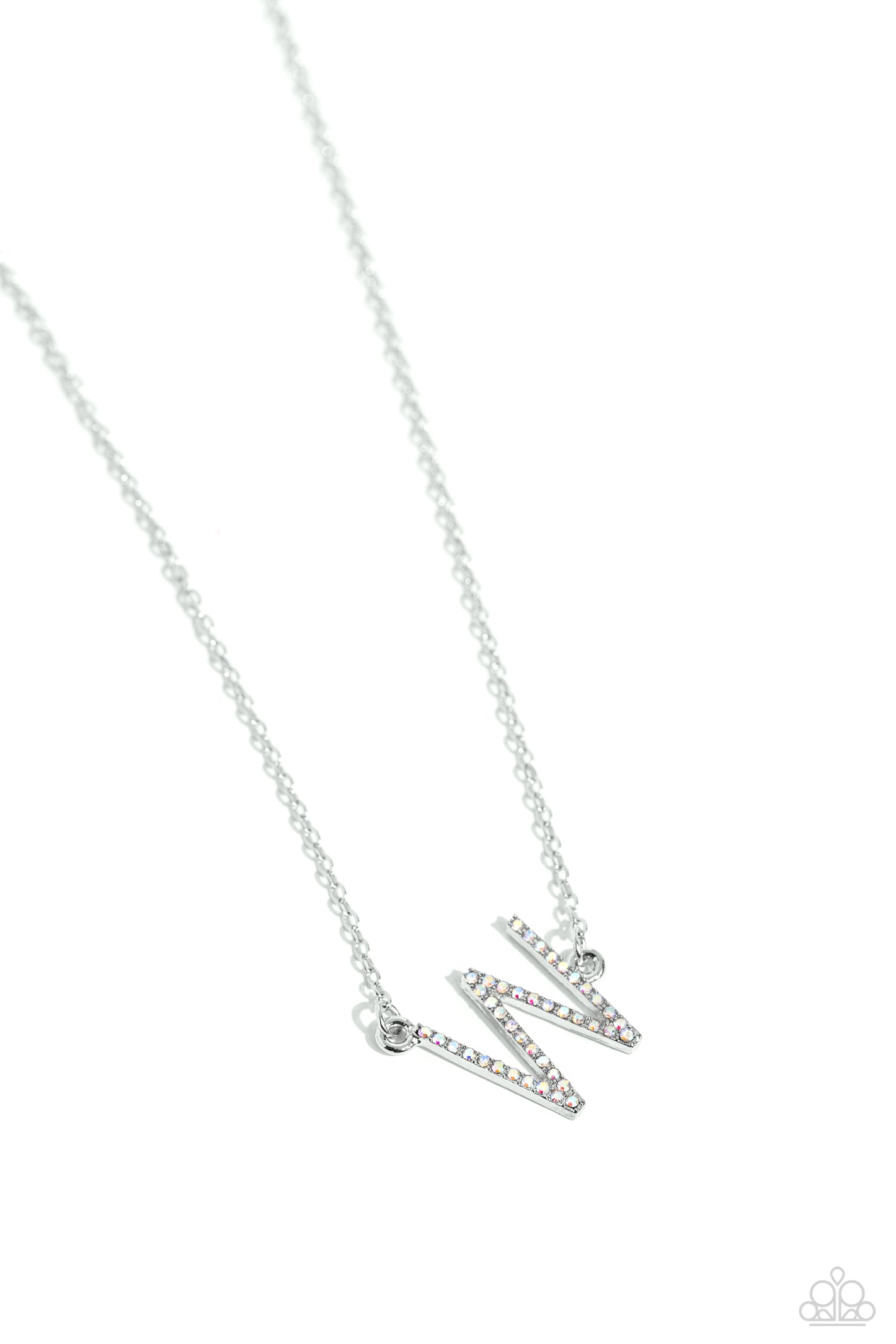 INITIALLY Yours - Silver - Complete Set Necklace - Paparazzi